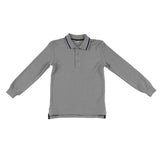 Polo in Cotone Grigio in Tinta Unita Bambino Sarabanda F810 - SARABANDA - LuxuryKids