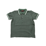 Polo in Cotone Verde Militare Tinta Unita Bambino Sarabanda M841 - SARABANDA - LuxuryKids