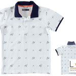 Polo Mezza Manica Piquet Bianco Bambino Sarabanda U624 - SARABANDA - LuxuryKids