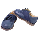 Scarpa Classica Pelle con Lacci Blu Neonato Panyno B2625 - PANYNO - LuxuryKids