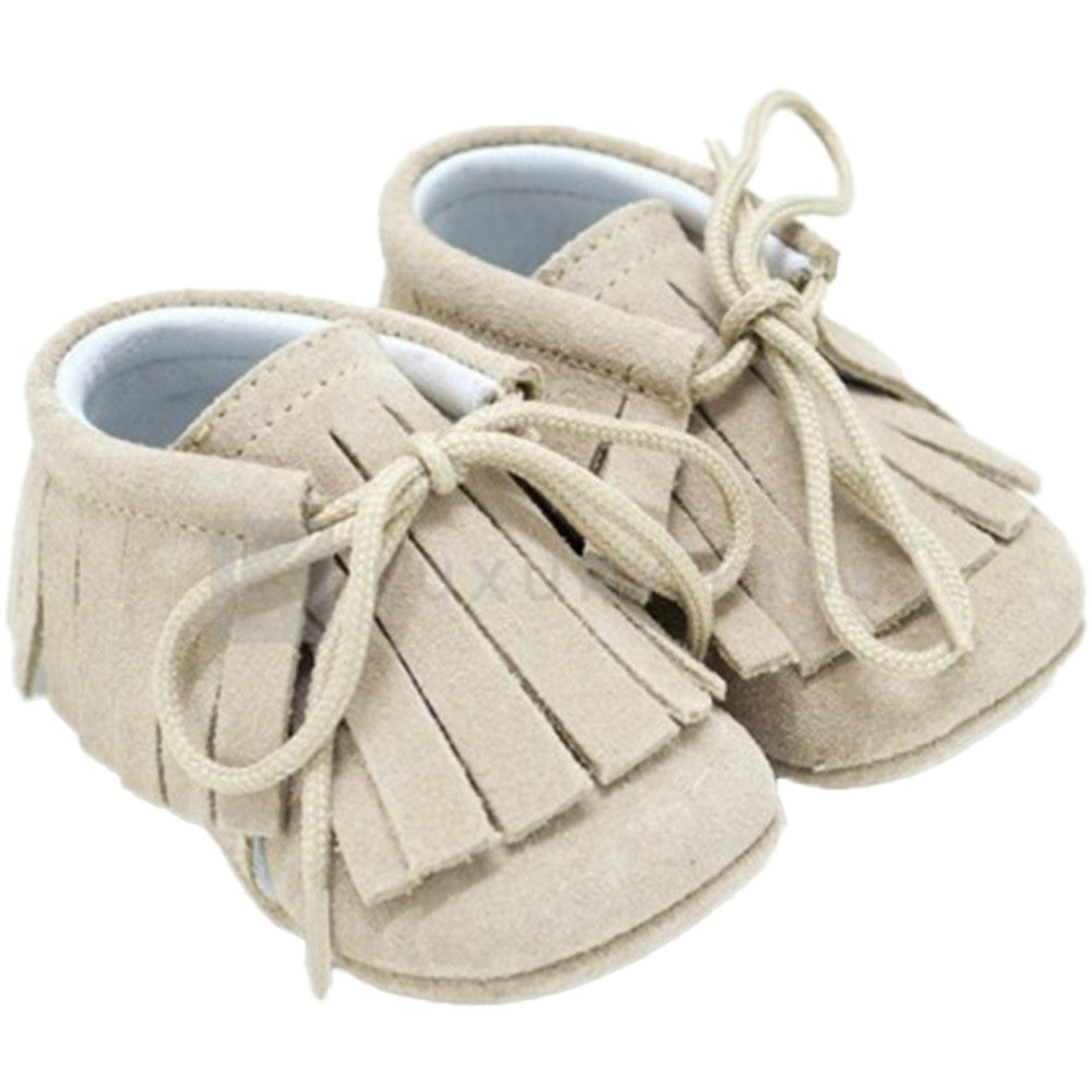 Scarpa da culla Con Frange In camoscio per Neonati Panyno A2520 - PANYNO - LuxuryKids