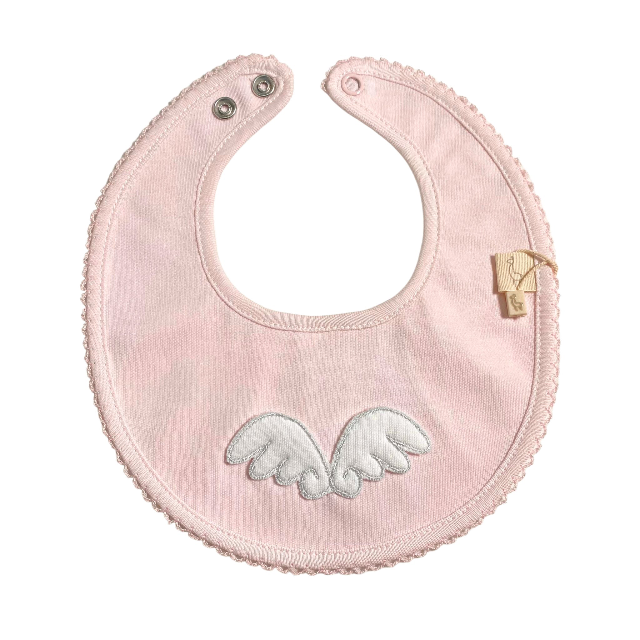 Bavetta in Cotone Con Ali per neonati BABY GI AG2 - BABY GI - LuxuryKids