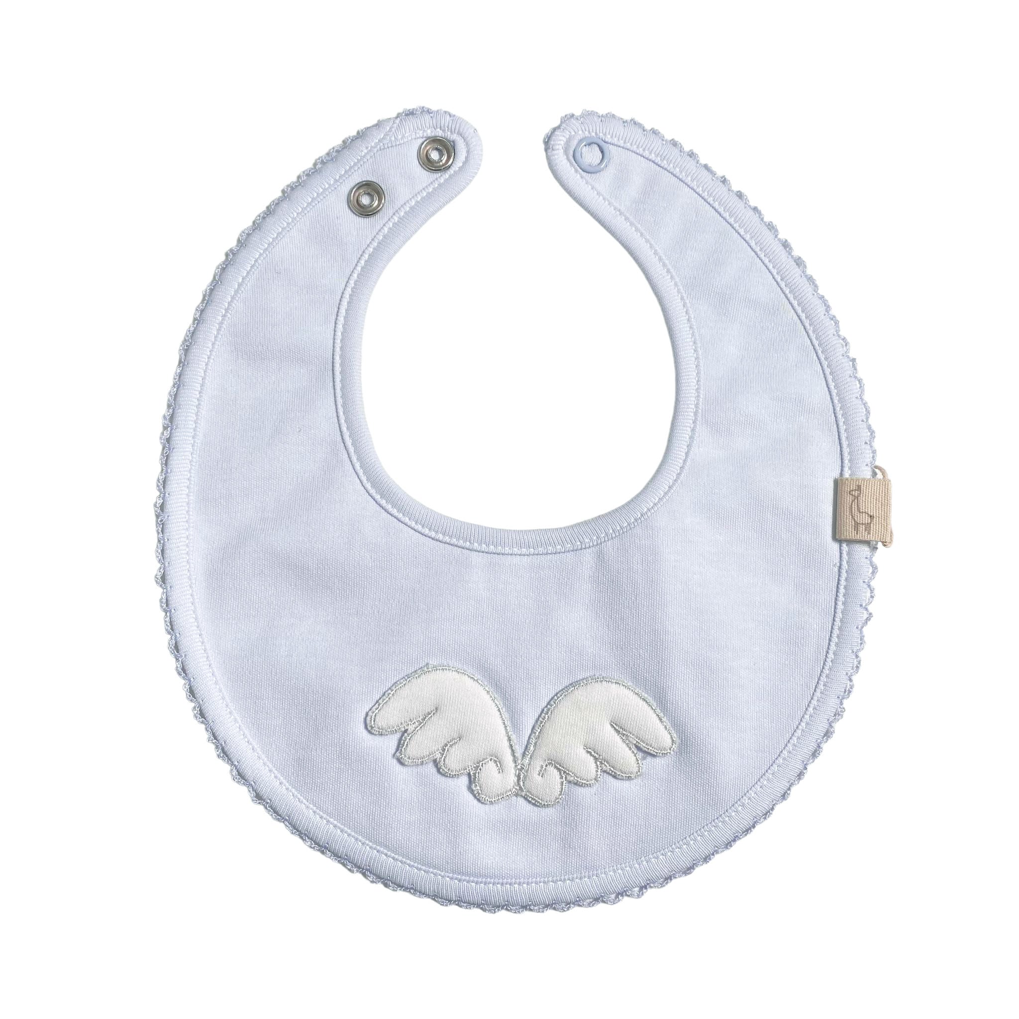 Bavetta in Cotone Con Ali per neonati BABY GI AG2 - BABY GI - LuxuryKids