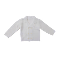 Cardigan Doppio petto in Lana Neonato BUFI B1562G - BUFI - LuxuryKids