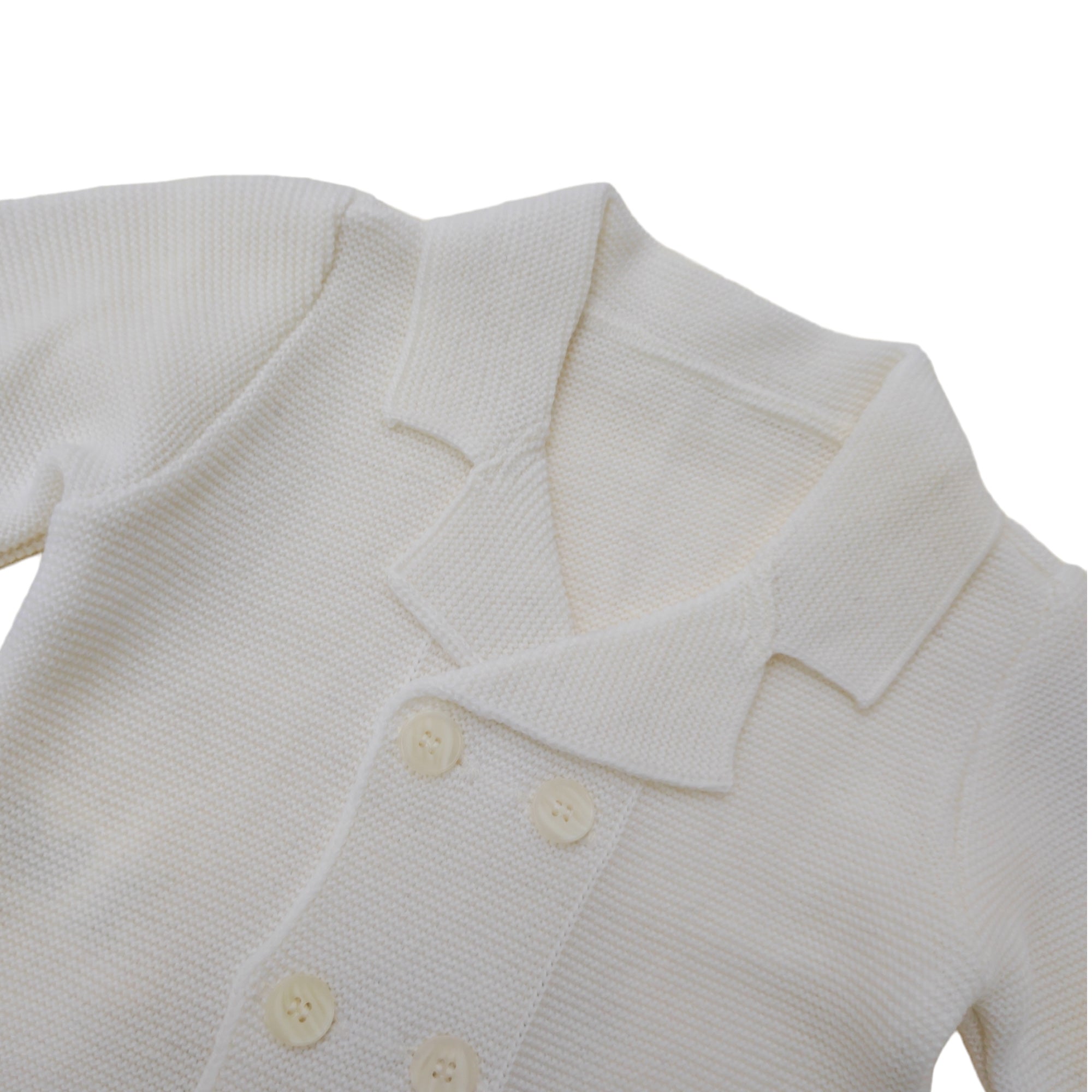 Cardigan Doppio petto in Lana Neonato BUFI B1562G - BUFI - LuxuryKids
