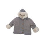Cardigan Cappottino in Lana con Pelliccia Neonato WEDOBLE I2110308G - WEDOBLE - LuxuryKids