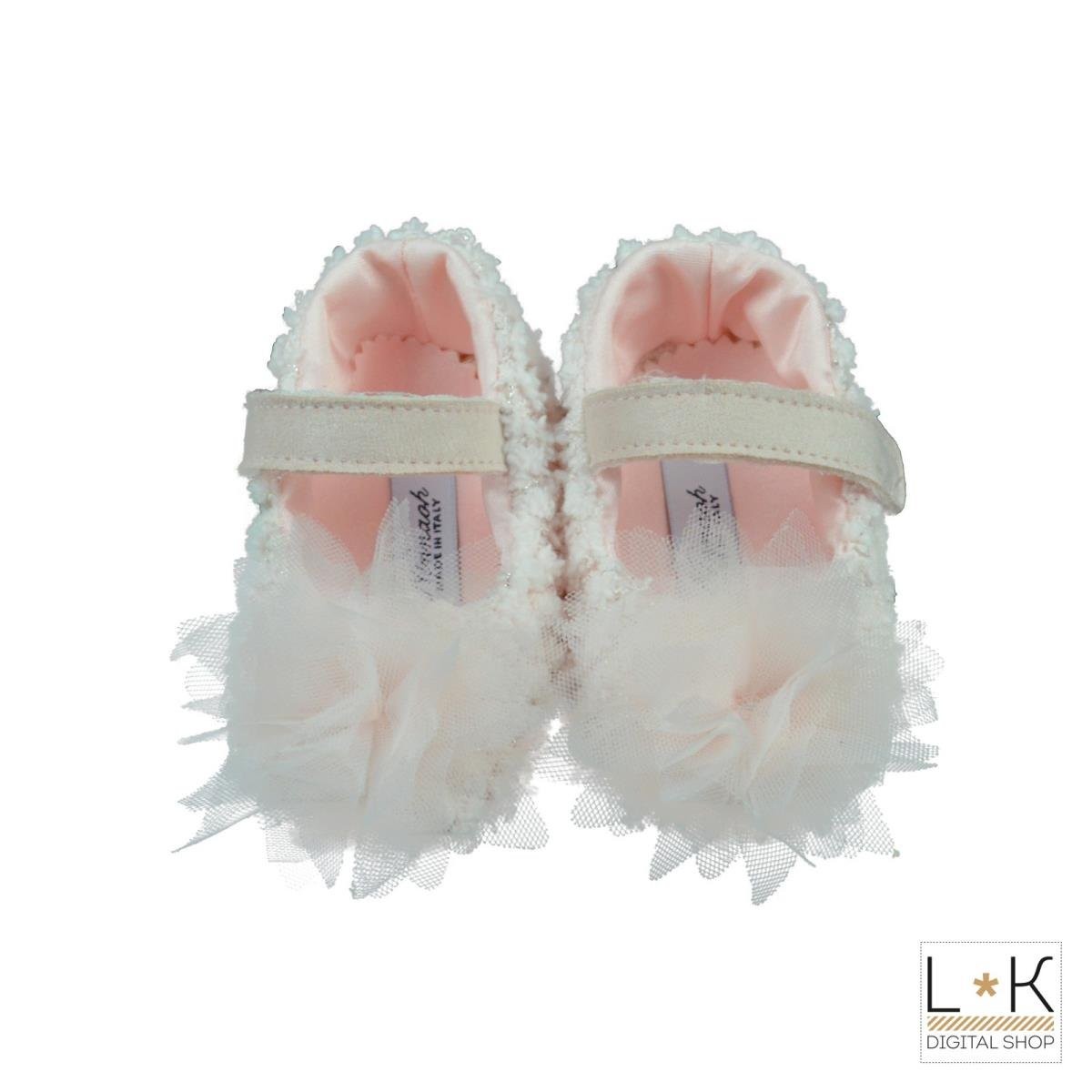 Scarpe Da Culla Ballerina Rosa Neonata Ninnaoh I1732 - NINNAOH - LuxuryKids