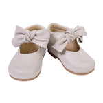 Scarpe Primi Passi Ballerina Camoscio Laminati Beige Bambina PANYNO B1528C - PANYNO - LuxuryKids