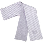 Sciarpa A Righe Grigia In Caldo Cotone Neonato Ninnaoh I15278 - NINNAOH - LuxuryKids