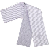 Sciarpa A Righe Grigia In Caldo Cotone Neonato Ninnaoh I15278 - NINNAOH - LuxuryKids