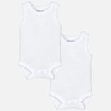Set 2 Body Smanicati Bianchi Unisex Neonato Mayoral 1719 - MAYORAL - LuxuryKids