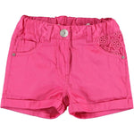Short con Taschini Ricamati Neonata Fucsia Sarabanda Q581 - SARABANDA - LuxuryKids