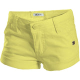 Short in Cotone Giallo in Tinta Unita Bambina Fun&Fun FUNBSO2850 - FUN&FUN - LuxuryKids