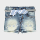 Shorts In Denim Con Cintura Neonata MAYORAL 1225 - MAYORAL - LuxuryKids