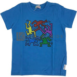 T-Shirt in Cotone Celeste con Stampa Bambino Sarabanda E607 - SARABANDA - LuxuryKids