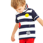T-shirt in jersey 100% cotone con cerchi colorati per bambino J520 Sarabanda - SARABANDA - LuxuryKids