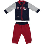 Tuta Sportiva in Caldo Cotone Rosso-Blu Neonato Minibanda R606 - MINIBANDA - LuxuryKids