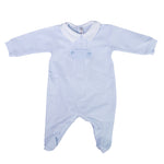 Tutina Intera Corredino In Cotone Celeste Neonato TETO E TATTA TU4610 - TETO E TATTA - LuxuryKids