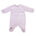 Tutina Intera in Cotone con Pizzo Rosa Neonata TETO E TATTA TU4540 - TETO E TATTA - LuxuryKids