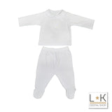 Tutina Spezzata Cotone Neonato Celeste Nanan E16605106 - NANAN - LuxuryKids