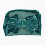 Fascia Per Capelli In Velluto con Fiocco Vari Colori Neonata LUXURYKIDS FIOCCOVELLUTO - LUXURYKIDS - LuxuryKids