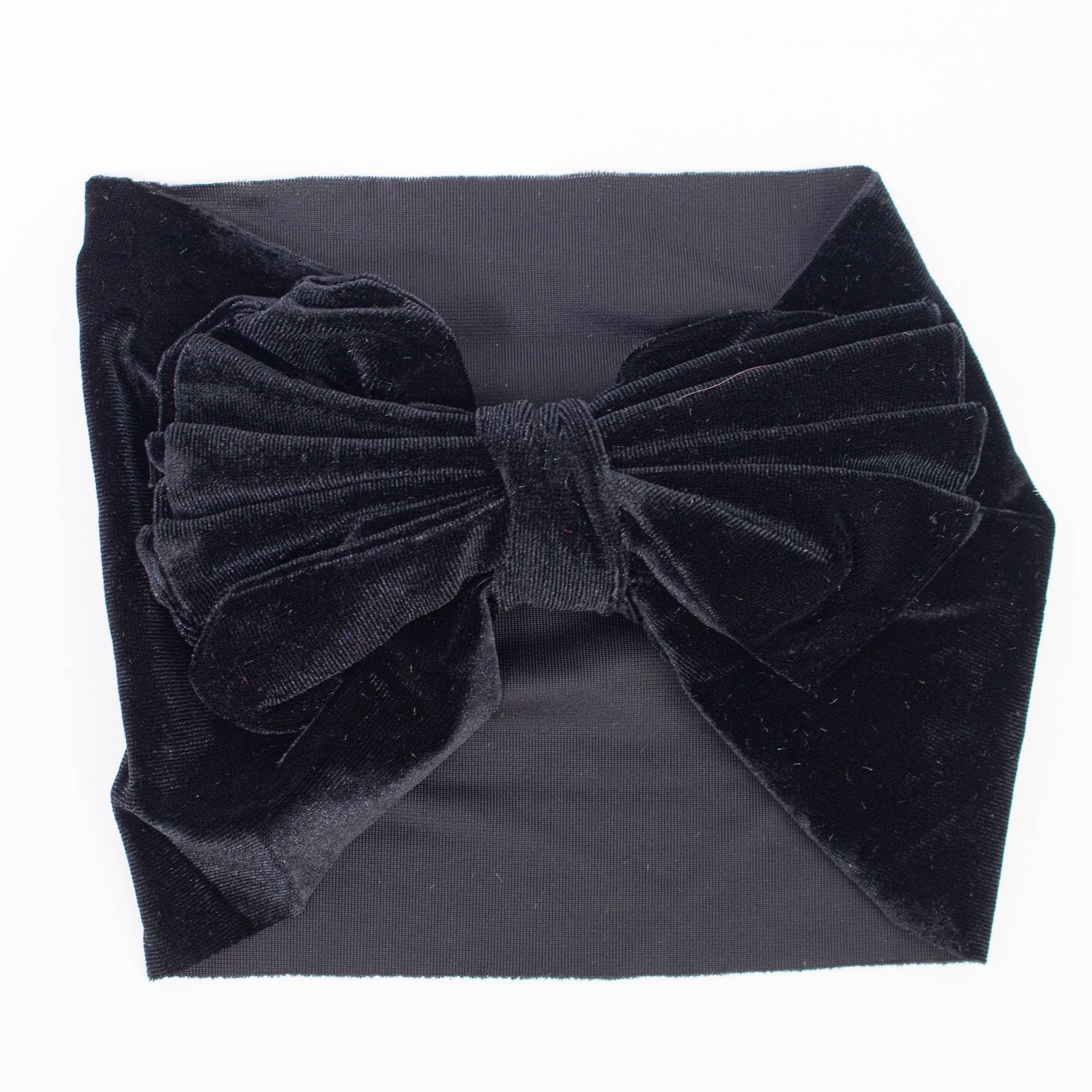 Fascia Per Capelli In Velluto con Fiocco Vari Colori Neonata LUXURYKIDS FIOCCOVELLUTO - LUXURYKIDS - LuxuryKids