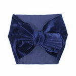 Fascia Per Capelli In Velluto con Fiocco Vari Colori Neonata LUXURYKIDS FIOCCOVELLUTO - LUXURYKIDS - LuxuryKids