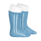 Calzini In Filo Di Cotone Lunghi Traforati Laterali Neonato CONDOR 569 - Condor - LuxuryKids