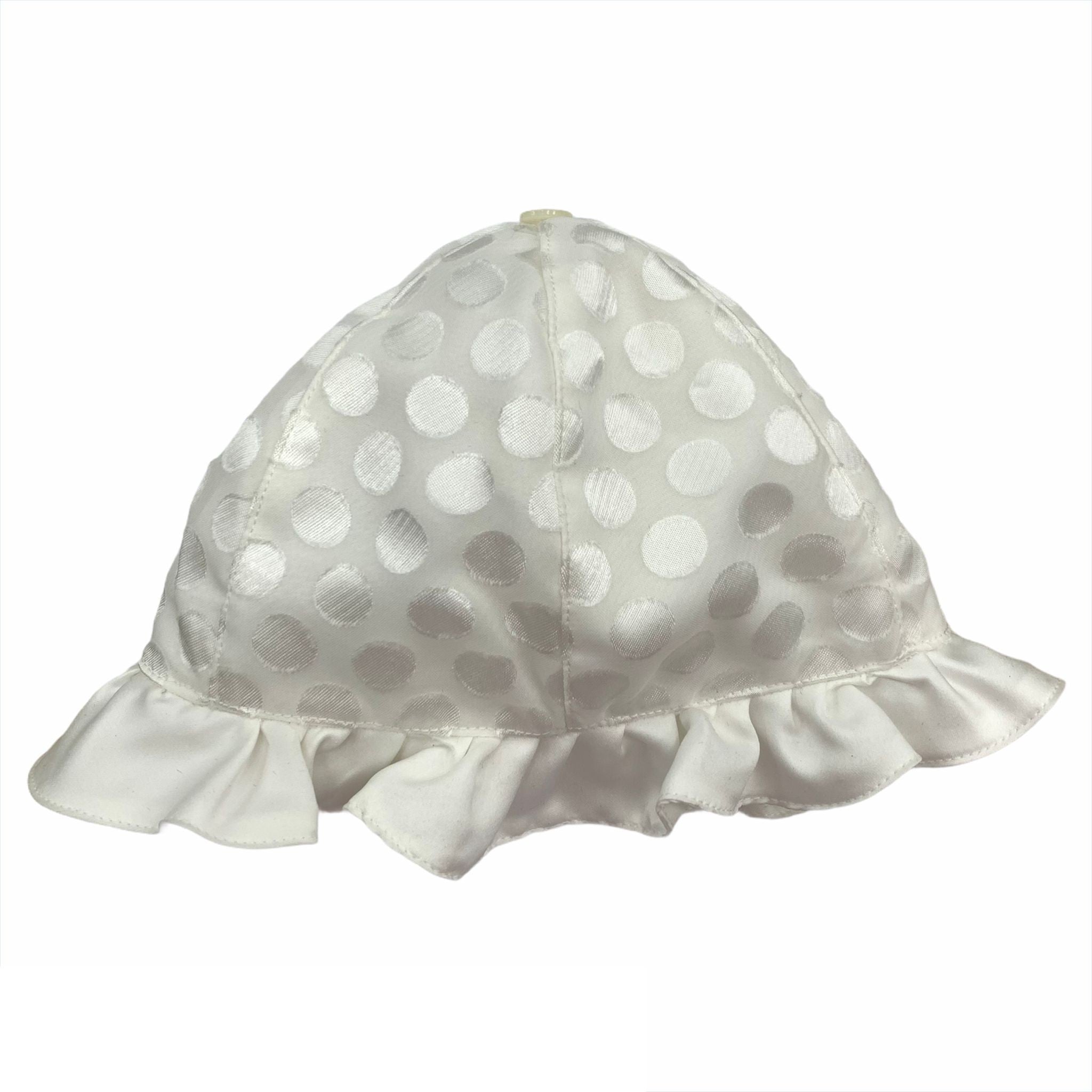 Cappello Elegante In Raso Panna Neonata BUFI B10131C - BUFI - LuxuryKids
