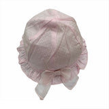 Cappello Modello Pescatore In Cotone Rosa A Pois Neonata NNINNAOH E1564 - NINNAOH - LuxuryKids