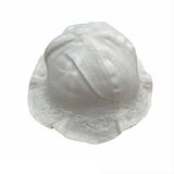Cappello Pescatore in Lino Neonata Bianco Il Trenino PESCATORE2 - IL TRENINO - LuxuryKids