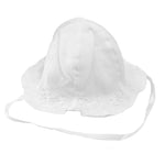 Cappello Pescatore in Lino Neonata Bianco Il Trenino PESCATORE2 - IL TRENINO - LuxuryKids