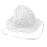 Cappello Pescatore in Lino Neonata Bianco Il Trenino PESCATORE2 - IL TRENINO - LuxuryKids