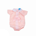 Pagliaccetto In Tessuto Anallergico Rosa Neonata SARDON MC191P - SARDON - LuxuryKids