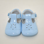 Scarpe Da Culla con Occhielli in Vernice Neonato  Panyno A2218 - PANYNO - LuxuryKids