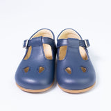 Scarpa Modello Con Occhielli E Cinturino Primi Passi In Pelle E Suola In Gomma Bambino-a Unisex Panyno B2401S - PANYNO - LuxuryKids