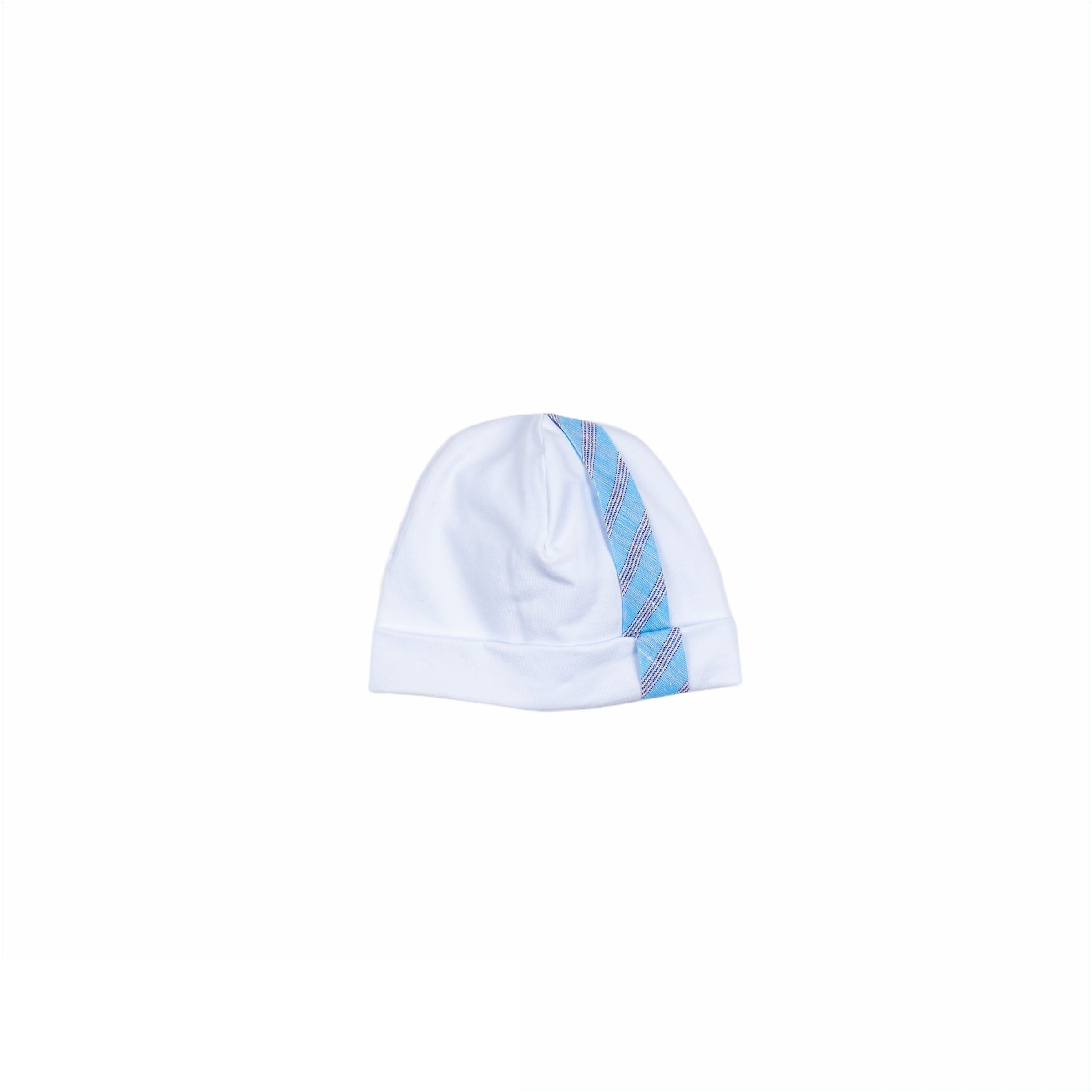 Cappello In Cotone Bianco Neonato LA SARTORIA DEI PICCOLI LK910 - LA SARTORIA DEI PICCOLI - LuxuryKids