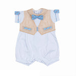Pagliaccetto In Cotone Neonato LA SARTORIA DEI PICCOLI LP910 - LA SARTORIA DEI PICCOLI - LuxuryKids