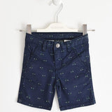 Pantalone Corto In Cotone Con Stampa Blu Bambino SARABANDA 2547 - SARABANDA - LuxuryKids