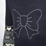 Abito in Lana Collo Alto Bambina Blu Fix Design FX0000 - FIX DESIGN - LuxuryKids