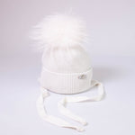 Cappello Lana Cashmere Con Pompon Neonata Jamiks JZD301 - JAMIKS - LuxuryKids