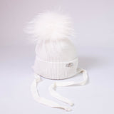 Cappello Lana Cashmere Con Pompon Neonata Jamiks JZD301 - JAMIKS - LuxuryKids