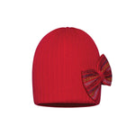 Cappello In Filo Di Cotone A Coste Con Fiocco Bambina BARBARAS BB83 - BARBARAS - LuxuryKids