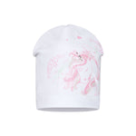 Cappello In Cotone Con Stampa Camaleontica Con Unicorno Bambina BARBARAS TB130 - BARBARAS - LuxuryKids