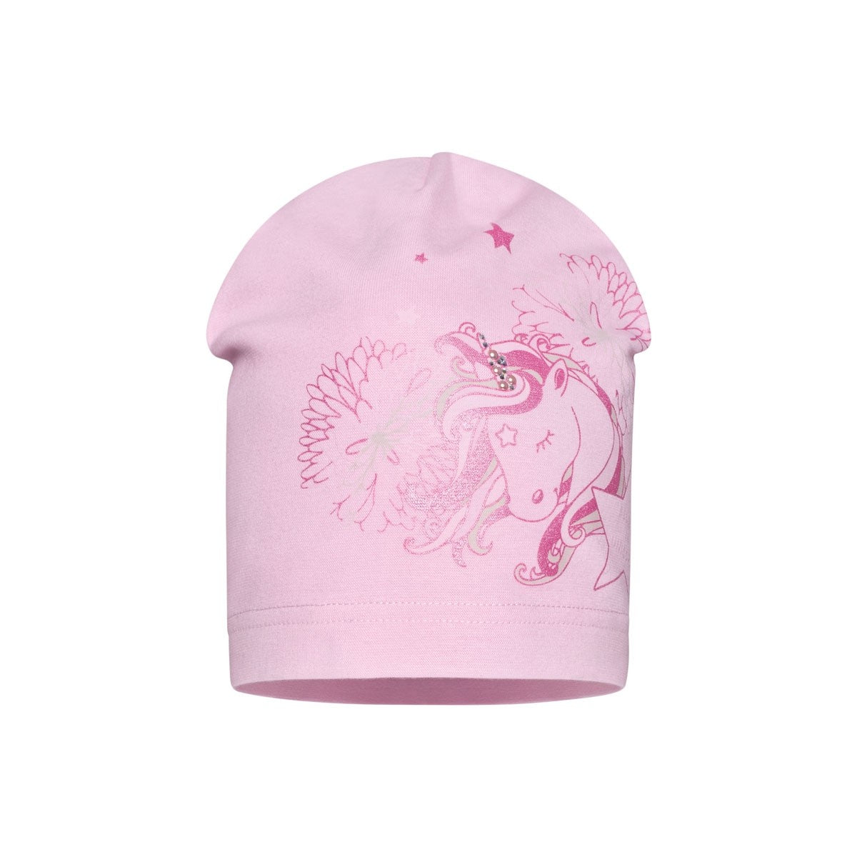 Cappello In Cotone Con Stampa Camaleontica Con Unicorno Bambina BARBARAS TB130 - BARBARAS - LuxuryKids
