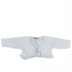 Coprispalle In Cotone Manica Lunga Con Rouches Neonata CALAMARO 14003 - CALAMARO - LuxuryKids