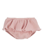 Culotte In Garza Di Cotone Con Volant Neonata CALAMARO 16031C - CALAMARO - LuxuryKids