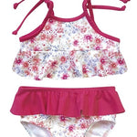 Costume 2 Pezzi Con Fascia Fucsia Neonata CALAMARO 23503 - CALAMARO - LuxuryKids