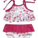Costume 2 Pezzi Con Fascia Fucsia Neonata CALAMARO 23503 - CALAMARO - LuxuryKids