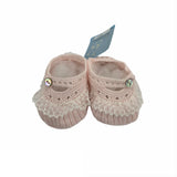 Scarpe Da Culla In Filo Di Cotone Traforate Con Pizzo Neonata GRANLEI 579 - GRANLEI - LuxuryKids
